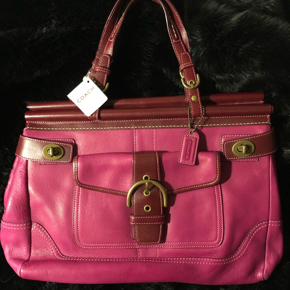 COACH leather tote